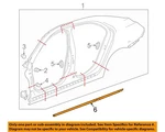 Gm Oem 13-16 Malibu Limited Pillars, Rocker Floor Uniside-lower W'strip 25911895. Fixed Price $139.35.