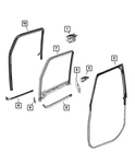 Genuine Mopar B-pillar Belt Body Side Seal Left 68271699AD. Fixed Price $26.16.