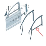 Audi A6 Avant C7 Front Right Door Window Guide 4G0837440E No Duty To. Fixed Price $436.63.