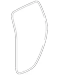 Genuine Gm Rear Passenger Side Door Weatherstrip 19121169. Fixed Price $58.60.
