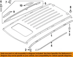 Nissan Oem 11-24 Armada Exterior Trim-roof Molding Seal Strip 768121LA1A. Fixed Price $224.89.
