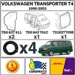 1992-2003 Volkswagen Eurovan Weatherstrip Seal Set: Front, Sliding, Rear Doors. Fixed Price $160.00.