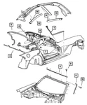 Genuine Mopar Front Door Opening Weatherstrip Right 5030096AF. Fixed Price $469.18.