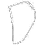Genuine Gm Passenger Side Rear Door Weatherstrip 42549754. Fixed Price $92.98.