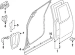 Genuine Nissan Surround Weather-strip 82830-9BU1B. Fixed Price $127.52.