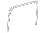 Genuine Mercedes-benz Upper Weather-strip 463-731-15-00. Fixed Price $90.24.