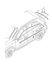 Genuine Audi Q5 Window Slot Seal With Trim Strip Black-glossy 80A853764HT94. Fixed Price $251.89.