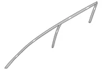 Genuine Nissan Roof Panel Weatherstrip 80829-9FS0B. Fixed Price $74.11.