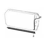 1969 1970 Cougar Mustang Door Bottom Seals Sill Weather-strips (1 Pair). Fixed Price $23.00.