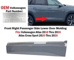 Volkswagen Atlas Cross Sport Right Front Side Lower Door Molding Gray 3CN854940B. Fixed Price $60.00.
