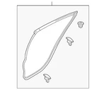 Genuine Mazda Door Weather-strip GHK1-72-760B. Fixed Price $34.88.