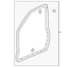 Genuine Acura Door Seal 72350-S3V-A01. Fixed Price $238.92.