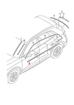Genuine Audi Q5 Window Slot Seal With Trim Strip Black-glossy 80A853284MT94. Fixed Price $251.89.