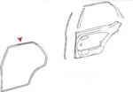 Door Seal Uro Parts 1167300478 Fits 73-80 Mercedes 450SEL. Fixed Price $69.24.