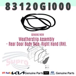 Genuine Rear Door Body Side Weatherstrip 83120GI000 For Hyundai Ioniq 5. Fixed Price $62.84.