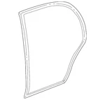 New Factory Gm Cadillac Dts Deville Door Surround Weather-strip Lh Rear 25721149. Fixed Price $60.00.
