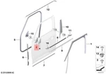 Genuine Mini Cooper Jcw One Sealing Trim Door Triangle Front Right 51337390648. Fixed Price $11.63.