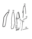 Genuine Mopar Front Door Weatherstrip Left 68606968AA. Fixed Price $92.91.