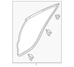 Genuine Mazda Door Weather-strip GBFN-72-760. Fixed Price $56.43.