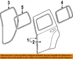 Gm Oem 06-11 Hhr Rear Components-door W'strip 19121169. Fixed Price $59.04.