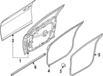 Genuine Kia Door Weather-strip 82140-GG000. Fixed Price $169.31.