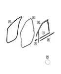 Genuine Mopar Front Door Opening Weatherstrip Left 68242105AA. Fixed Price $55.76.