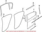 Genuine Rear Passenger Right Door Window Belt Weatherstrip 51347060248 For Bmw. Fixed Price $26.07.