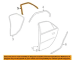 Gm Oem 03-06 Cts Rear Door Components-glass W'strip 25778960. Fixed Price $201.95.