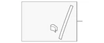 Genuine Audi Weather-strip On Body Bracket 8W8-837-151. Fixed Price $34.97.
