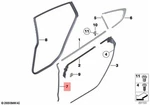 Bmw Oem Genuine Door Shell Seal Rear Right Forward 51767196406. Fixed Price $47.85.