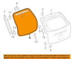 Gm Oem 10-17 Equinox,terrain Lift Gate Hardware-w'strip On Body 23495336. Fixed Price $114.42.