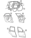 Genuine Mopar Rear Door Opening Weatherstrip Left TM65WL8AA. Fixed Price $39.63.