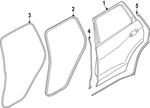 Genuine Bmw Front Weather-strip 51-76-9-451-268. Fixed Price $73.25.