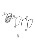 Genuine Mopar Rear Door Sill Secondary Weatherstrip Right 55399174AE. Fixed Price $67.52.