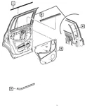 Genuine Mopar Rear Door Seal 55362137AB. Fixed Price $23.92.