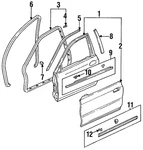 Genuine Honda Upper Weather-strip 72365-SV4-013. Fixed Price $70.67.