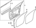 Genuine Ford Door Shell Seal R2TZ-5820520-A. Fixed Price $51.25.